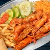 Langostinos al mojo de ajo